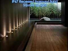 ড্রাইভওয়ে ল্যান্ডস্কেপ পথের জন্য নিয়মিত ভূগর্ভস্থ বহিরঙ্গন এলইডি মেঝে আলো