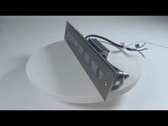 820462 লিনিয়ার LED ইনগ্রাউন্ড আপ লাইট 12W DMX512 স্টেইনলেস স্টিল ফ্রন্ট কভার ফ্লোর রিসেসড