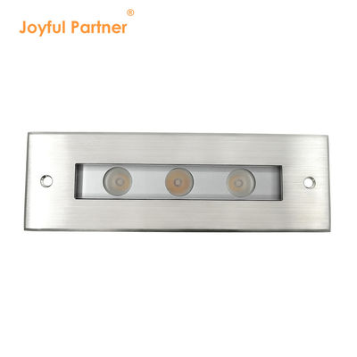 LED ইন-গ্রাউন্ড লাইট DC24V 3W 6W 3000K #316 SS IP67 লিনিয়ার দৈর্ঘ্য 195MM + টেম্পারেড গ্লাস