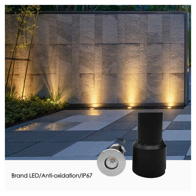 LED Underground Light IP67 3W Long Life Span Stainless Steel Frosted Glass Without Lens DC12V 24V