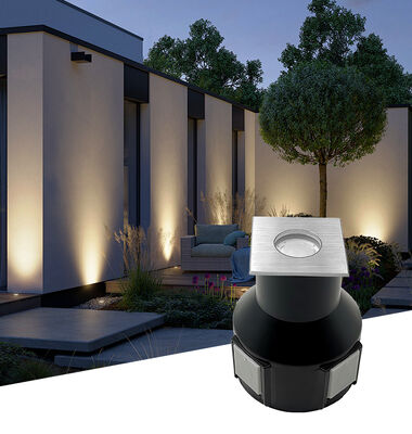 এলইডি ইন-গ্রাউন্ড লাইট ৩W RGB 3In1 DC24V বিম অ্যাঙ্গেল ৬০ ডিগ্রি অ্যালুমিনিয়াম হাউজিং ওয়াটারপ্রুফ