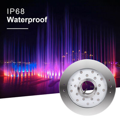 LED ফোয়ারা আলো DMX512 নিয়ন্ত্রিত DC24V স্টেইনলেস স্টীল RGBW রঙ পরিবর্তন পেইন্জয়েড জন্য পানির নিচে