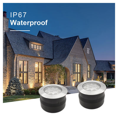 গুণ  IP67 LED Underground Light 12W 24W 36W DIA185MM RGB3in1 3000K Warm White For Garden Park Plaza কারখানা