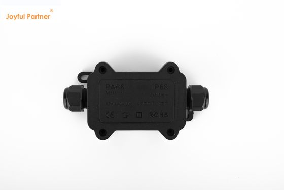 গুণ  Black IP68 Quick Connector 24A 450VAC Waterproof Junction Box 2 Pin কারখানা