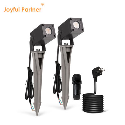 স্কয়ার ট্রি এলইডি গার্ডেন স্পট লাইট ওয়াটারপ্রুফ আইপি 65 অ্যালুমিনিয়াম আউটডোর লন ল্যাম্প সিই সার্টিফিকেশন সহ