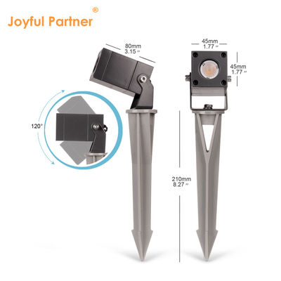 স্কয়ার ট্রি এলইডি গার্ডেন স্পট লাইট ওয়াটারপ্রুফ আইপি 65 অ্যালুমিনিয়াম আউটডোর লন ল্যাম্প সিই সার্টিফিকেশন সহ