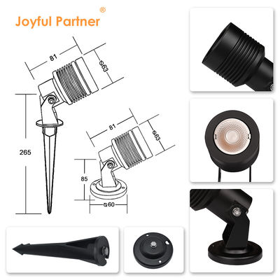 সামঞ্জস্যযোগ্য কোণ গার্ডেন আপ ডাউন লাইট 6W 10W স্কয়ার আউটডোর গ্রাউন্ড লাইটিং