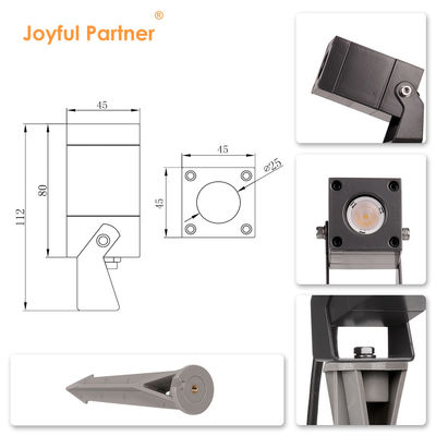 জলরোধী আইপি 65 এলইডি ল্যান্ডস্কেপ স্পট লাইট প্যাটিও পাথওয়ে আউটডোর স্পাইক গার্ডেন লাইট