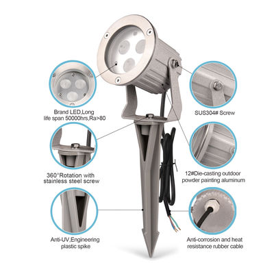 আরজিবি রঙিন ল্যান্ডস্কেপ আউটডোর ট্রি স্পট লাইট ওয়াটারপ্রুফ 9W গার্ডেন এলইডি ফ্লাডলাইট