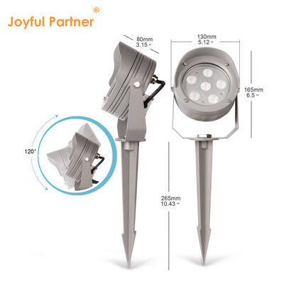 অ্যালুমিনিয়াম খাদ LED গার্ডেন স্পট লাইট আইপি 65 ওয়াটারপ্রুফ আউটডোর লন স্পটলাইট