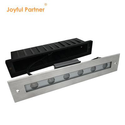 6 ডাব্লু 12 ডাব্লু গার্ডেন রিসেসড লিনিয়ার লাইটিং উষ্ণ সাদা SUS 316 দৈর্ঘ্য 328MM বহিরঙ্গন ব্যবহারের জন্য