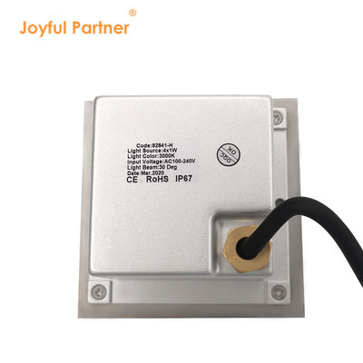 স্কয়ার এলইডি ইনগ্রাউন্ড লাইট অরিজিনাল CREE/OSRAM LED 4W 8W IP67 CE RoHS For Landscape Pathway