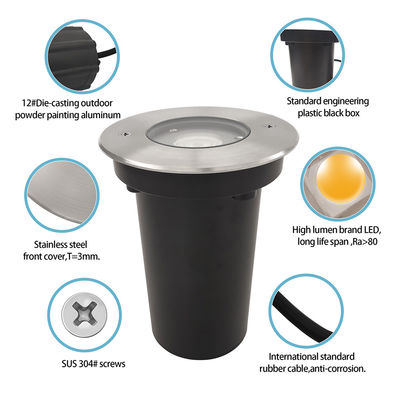 আউটডোর এলইডি ইনগ্রাউন্ড লাইটিং আইপি 65 6 ডাব্লু ক্রী কোব এলইডি হানি কম্বের সাথে নতুন ডিজাইন 12 ভিডিসি নিম্ন ভোল্টেজ