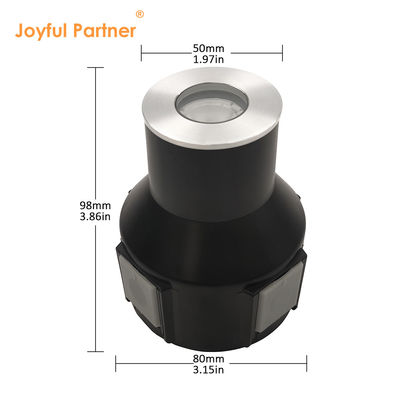 LED গ্রাউন্ড কবর লাইট স্টেইনলেস স্টীল 316 1W 2W 3W ডিসি 24v প্লাস্টিকের ব্যাক বক্স সঙ্গে
