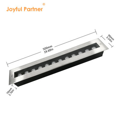 500 মিমি দৈর্ঘ্যের LED রেল লাইট ফিক্সচার 12W আইপি 67 ওয়াটারপ্রুফ কাস্টমাইজড