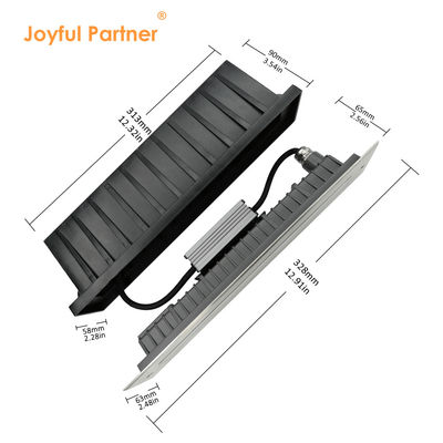 রৈখিক এলইডি ইনগ্রাউন্ড আপ লাইট 12W DMX512 স্টেইনলেস স্টীল ফ্রন্ট কভার মেঝে recessed
