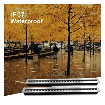 রৈখিক এলইডি ভূগর্ভস্থ আলো 1000MM IK08 RA85 24*1W 24*2W বিল্ডিং আলো প্রকল্পের জন্য