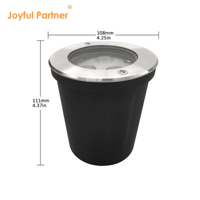 24VDC আউটডোর ইনগ্রাউন্ড লাইট ওয়াটারপ্রুফ 6W 12W DIA160MM স্টেইনলেস স্টিলের দেহ প্রকল্পের জন্য