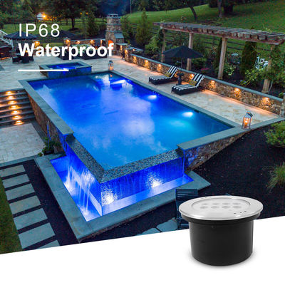 316 স্টেইনলেস স্টীল RGBW আন্ডারওয়াটার লাইট 4 ইন 1 40W DC24V LED সুইমিং পুল লাইট