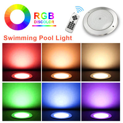 জলরোধী PAR56 LED পুল লাইট 316 এসএস ওয়াল মাউন্ট 230MM 18W 25W AC12V