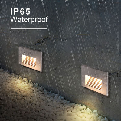 স্কয়ার আইপি 65 এলইডি ইনক্রিসড ওয়াল লাইট 12V 24V উষ্ণ সাদা এলইডি সিঁড়ি ওয়াল লাইট
