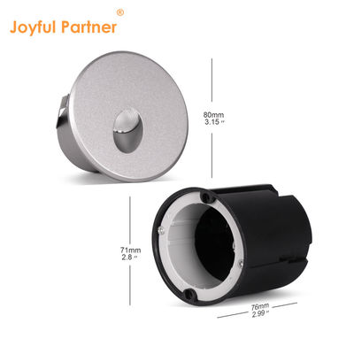 অভ্যন্তরীণ সিঁড়ি আলো 12VDC 24VDC গোলাকার আকৃতি 1W 2W কাস্টম আইপি 65 আধুনিক নকশা
