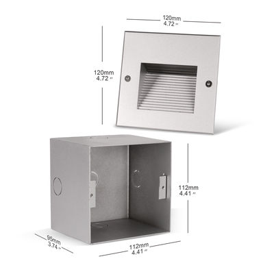 স্কয়ার অ্যালুমিনিয়াম সিঁড়ি অভ্যন্তরীণ জন্য অ্যালুমিনিয়াম উপাদান