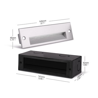 আয়তক্ষেত্রাকার কবর LED ওয়াল প্যাক লাইট 220VAC 5W উষ্ণ সাদা LED পাদদেশের আলো