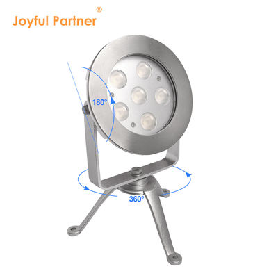 RGBW LED আন্ডারওয়াটার স্পট লাইট স্টেইনলেস স্টীল 316 DMX512 কন্ট্রোল 12V 24 ভোল্টেজ মাল্টি রঙ পরিবর্তন