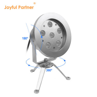 LED ফোয়ারা ল্যাম্প 6 * 2W RGB DMX স্টেইনলেস স্টীল316 শরীর DC12V/24V IP68 সুইমিং পুল জন্য