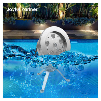 LED ফোয়ারা ল্যাম্প 6 * 2W RGB DMX স্টেইনলেস স্টীল316 শরীর DC12V/24V IP68 সুইমিং পুল জন্য
