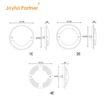আউটডোর LED ওয়াকওভার লাইট আইপি 67 ব্যাসার্ধ 70 মিমি 3W সারফেস মাউন্টড ল্যাম্প দুই বছরের ওয়ারেন্টি সহ ইনসেসড LED লাইট