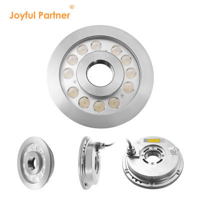 হাই পাওয়ার LED ফোয়ারা লাইট IP68 স্টেইনলেস স্টীল সেন্টার গর্ত সঙ্গে