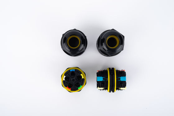 32A 250VAC IP68 ওয়াটারপ্রুফ 2 ওয়ে সংযোগকারী 6 - 12 মিমি ডায়া ওয়্যার ক্যাবল সংযোগকারী