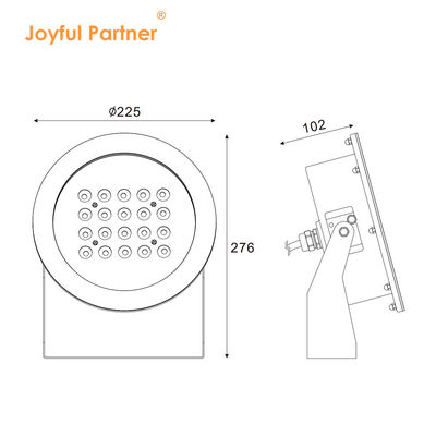 IP68 LED আন্ডারওয়াটার স্পট লাইট 20W 40W 60W 80W DMX512 প্রিমিয়াম SS316 হাউজিং জন্য বাগান ঝর্ণা