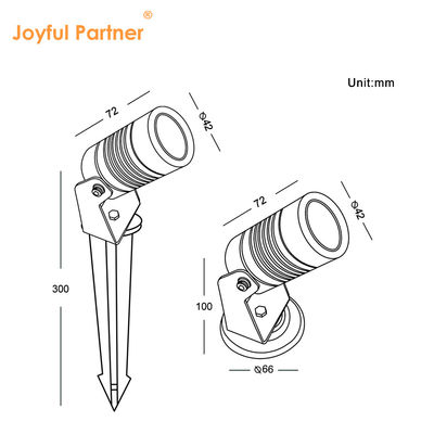 আধুনিক আউটডোর 6W COB LED গ্রাউন্ড গার্ডেন স্পট ল্যাম্প DC12V/DC24V ল্যান্ডস্কেপ স্পাইক লাইট