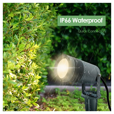 আইপি 65 এলইডি ল্যান্ডস্কেপ লাইট 10W 2700k 3000k আর্কিটেকচারাল ল্যাম্প বেস বা স্পাইক সহ বাগান আলোকসজ্জা
