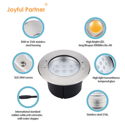 নতুন আগমন IP68 জলরোধী স্টেইনলেস স্টীল 316L ডুবযোগ্য পুল লাইট 6W সাদা LED পানির নিচে ল্যাম্প