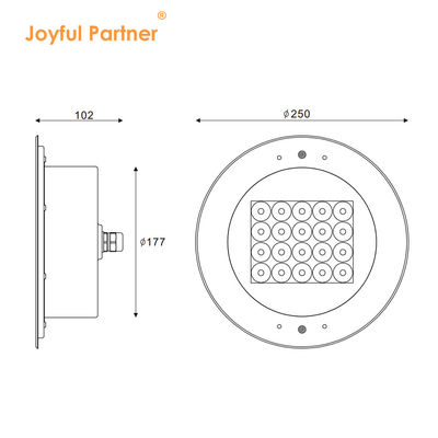 সর্বশেষ কারখানা সরাসরি আইপি 68 ওয়াটারপ্রুফ 316 স্টেইনলেস স্টীল ডুবযোগ্য পুল লাইট 20W / 40W LED পুকুর আলো