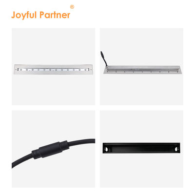 উচ্চ মানের আয়তক্ষেত্রাকার উজ্জ্বল অসামঞ্জস্যপূর্ণ বিম IP68 SS316L আন্ডারওয়াটার লাইট রৈখিক ওয়াল ওয়াশার LED সুইমিং পুল আলো