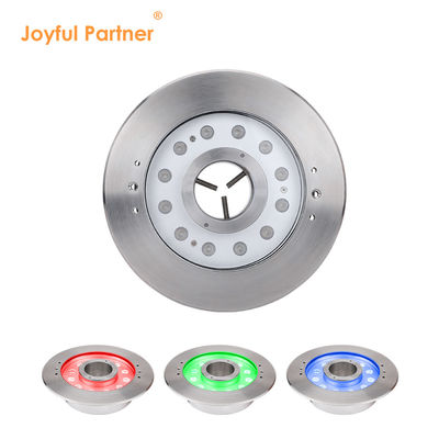 আন্ডারওয়াটার ফোয়ারা ল্যাম্প IP68 12W 24W 36W উষ্ণ সাদা RGB স্টেইনলেস স্টীল 316L