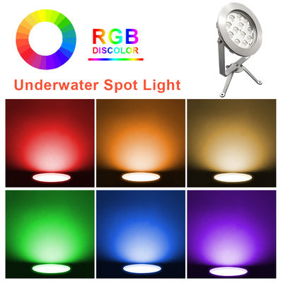 গরম বিক্রয় 12x3W RGB 3in1 আউটডোর IP68 জলরোধী স্টেইনলেস স্টীল RGB LED আলো ডুবযোগ্য