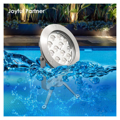 প্রোমোশনাল হাই পাওয়ার লো ভোল্টেজ DC24V IP68 স্টেইনলেস স্টীল 48W RGB ডুবযোগ্য পুকুর লাইট