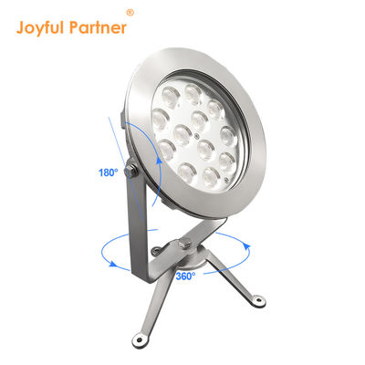 প্রোমোশনাল হাই পাওয়ার লো ভোল্টেজ DC24V IP68 স্টেইনলেস স্টীল 48W RGB ডুবযোগ্য পুকুর লাইট