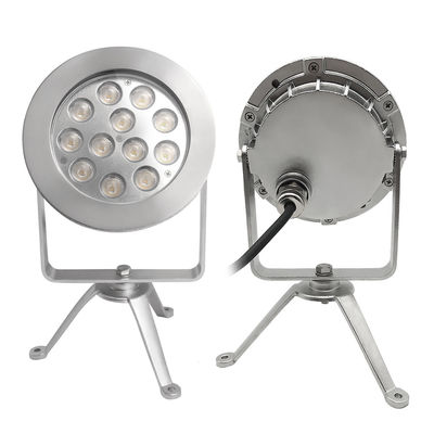 সাবমার্সিবল এলইডি স্পট লাইট 12x4W RGBW 3in1 4 DMX কন্ট্রোল স্টেইনলেস স্টীল 316 IP68 DC12V