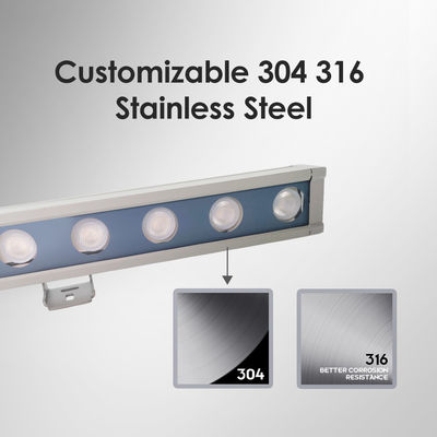 DC24V ভোল্টেজ আইপি 65 ওয়াটারপ্রুফ আরজিবি লাইট বার বহিরঙ্গন ওয়াল ওয়াশ লাইটিং বহিরঙ্গন আলো প্রকল্পের জন্য