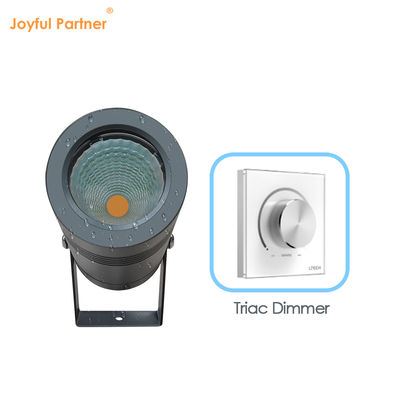 DIA 50mm 6W CREE COB LED অ্যালুমিনিয়াম ফেস কভার DC12v 24v শ্যাডিং কভার সহ গার্ডেন স্পাইক লাইট