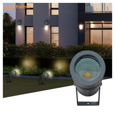 DIA 50mm 6W CREE COB LED অ্যালুমিনিয়াম ফেস কভার DC12v 24v শ্যাডিং কভার সহ গার্ডেন স্পাইক লাইট