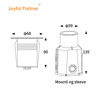 3W CREE IP68 স্টেইনলেস স্টীল ইনগ্রাউন্ড সুইমিং পুল LED আন্ডারওয়াটার আন্ডারগ্রাউন্ড লাইট