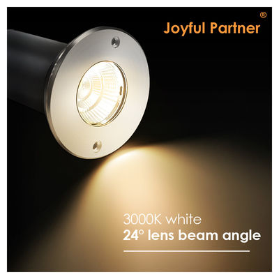316SS 6W 12V-24V IP67 ওয়াটারপ্রুফ স্টেইনলেস স্টীল ফ্রন্ট কভার COB ইনগ্রাউন্ড রিসেসড লাইট